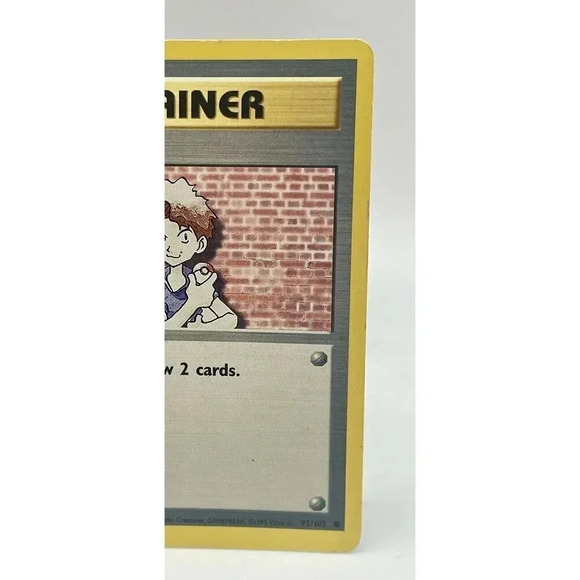 Bill 91/102 Pokemon Trainer Card Base WOTC Vintage 1999 MP - Picture 3 of 6